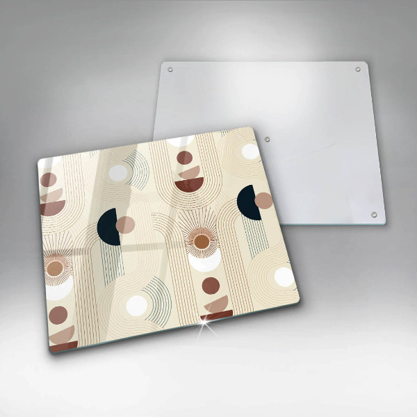 Skleněná krájecí deska Boho geometrické tvary
