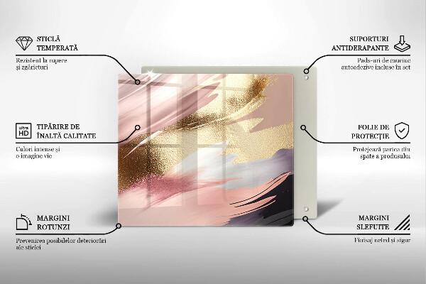 Skleněná deska do kuchyně Pastelové skvrny