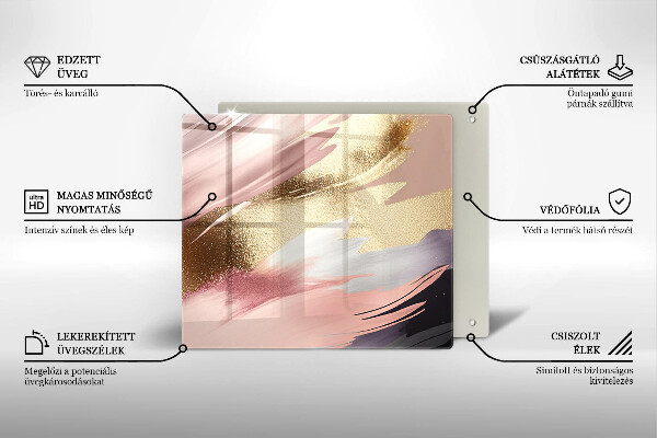 Skleněná deska do kuchyně Pastelové skvrny