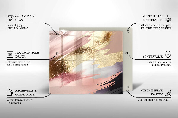 Skleněná deska do kuchyně Pastelové skvrny