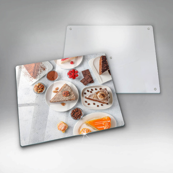Skleněná deska do kuchyně Sladkost dortu