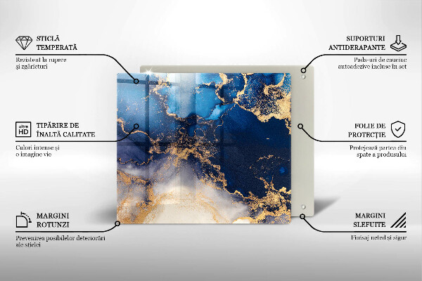 Skleněná deska do kuchyně Mramorová abstrakce