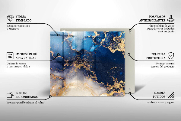 Skleněná deska do kuchyně Mramorová abstrakce