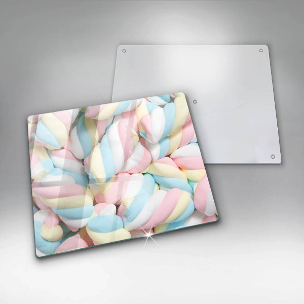 Skleněná deska do kuchyně Barevné marshmallows