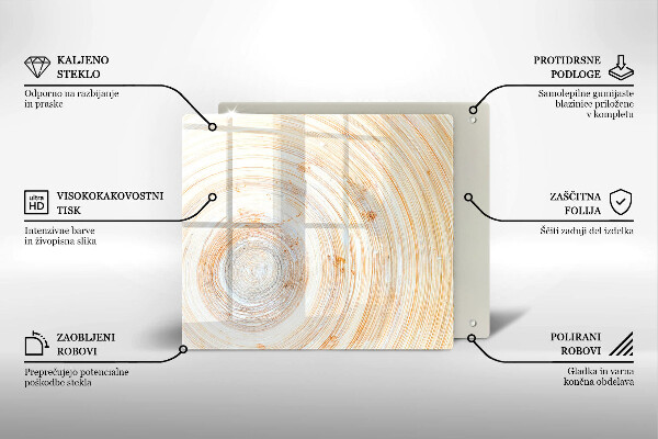 Skleněná deska do kuchyně Textura dřeva