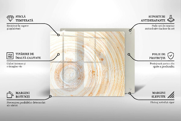 Skleněná deska do kuchyně Textura dřeva