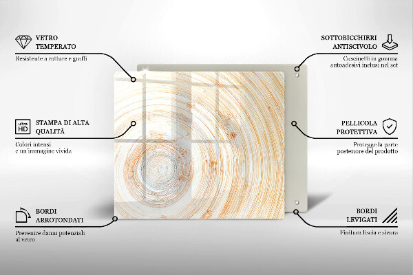 Skleněná deska do kuchyně Textura dřeva