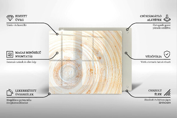 Skleněná deska do kuchyně Textura dřeva