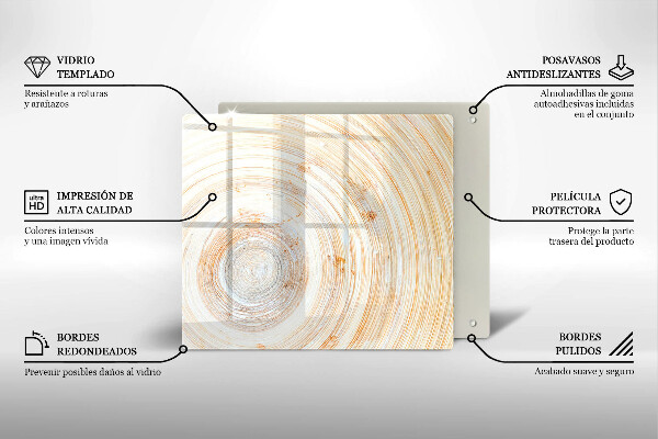 Skleněná deska do kuchyně Textura dřeva