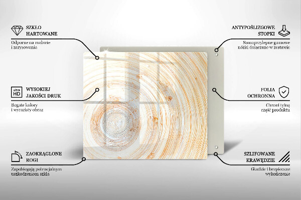 Skleněná deska do kuchyně Textura dřeva