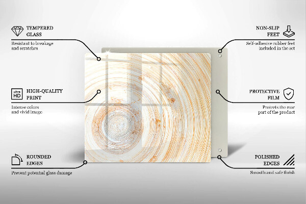 Skleněná deska do kuchyně Textura dřeva