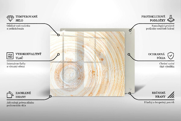 Skleněná deska do kuchyně Textura dřeva