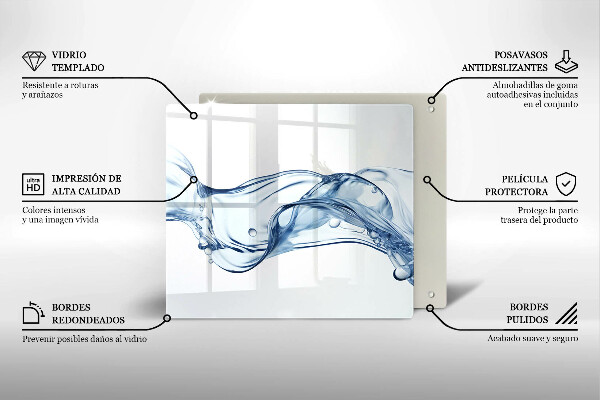 Skleněná deska do kuchyně Křišťálová voda