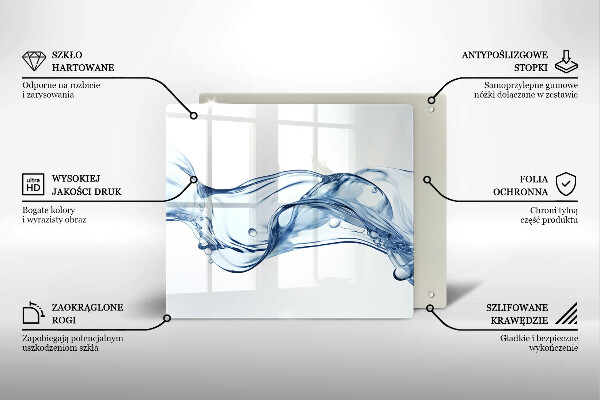 Skleněná deska do kuchyně Křišťálová voda