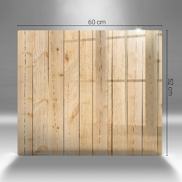 Skleněná deska do kuchyně Jemné dřevěné desky