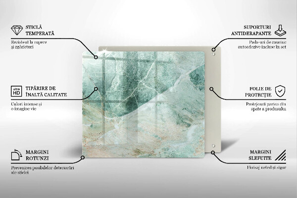 Skleněná krájecí deska Kamenná struktura