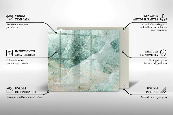 Skleněná krájecí deska Kamenná struktura