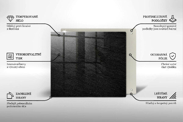 Krájecí prkénko skleněné Rock textury