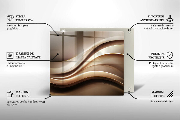 Skleněná krájecí deska Abstrakce jemné linie
