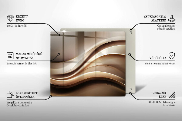 Skleněná krájecí deska Abstrakce jemné linie