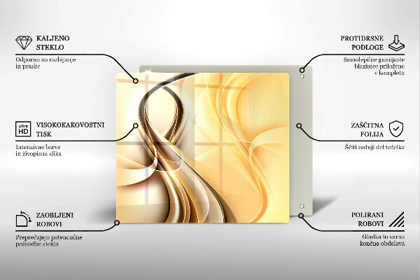 Skleněná krájecí deska Abstrakce kouře