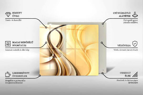 Skleněná krájecí deska Abstrakce kouře