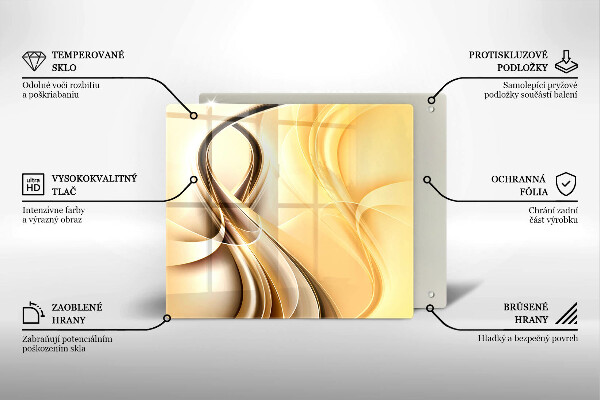 Skleněná krájecí deska Abstrakce kouře