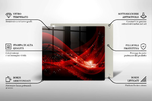 Skleněná krájecí deska Moderní abstrakce