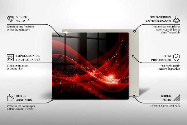 Skleněná krájecí deska Moderní abstrakce