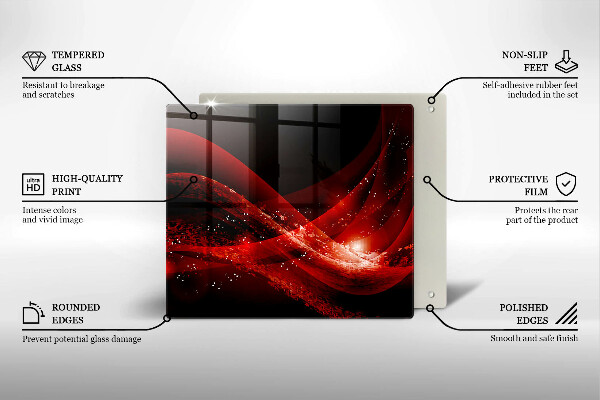 Skleněná krájecí deska Moderní abstrakce