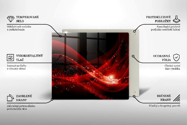 Skleněná krájecí deska Moderní abstrakce