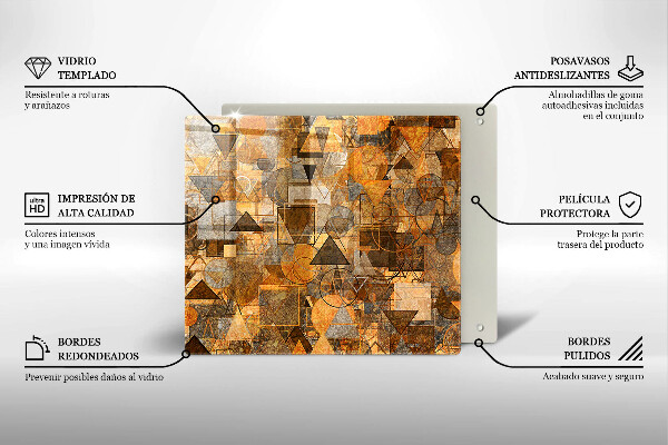 Krájecí prkénko skleněné Vzor bezešvé geometrických obrazců