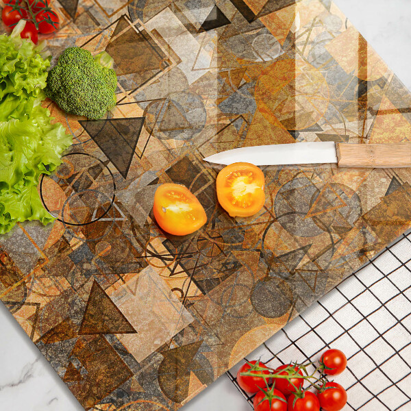 Krájecí prkénko skleněné Vzor bezešvé geometrických obrazců