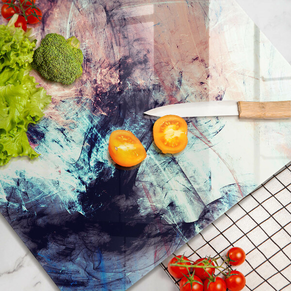 Krájecí prkénko skleněné Malovaná abstrakce