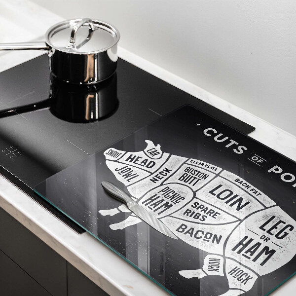 Krájecí prkénko skleněné Vepřové maso vepřové