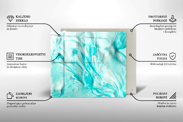 Krájecí prkénko skleněné Abstrakce barvy