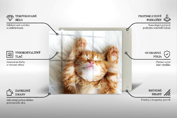 Skleněná krájecí deska Malé roztomilé kotě