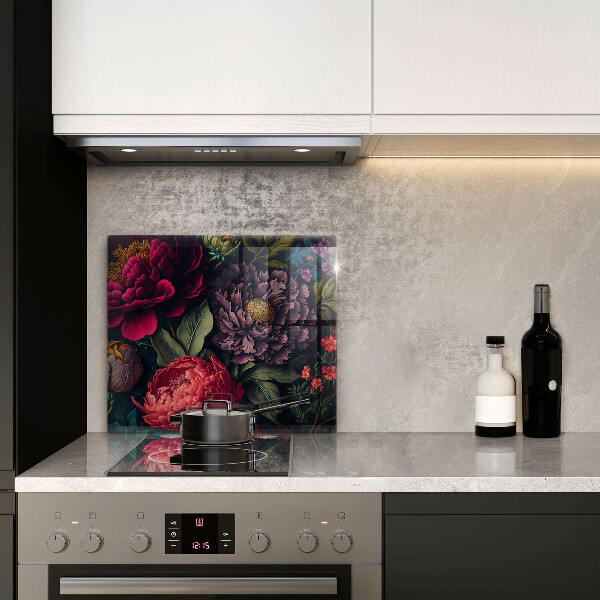 Krájecí prkénko skleněné Krásné květiny