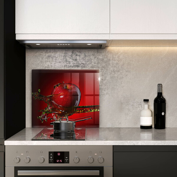 Skleněná krájecí deska Apple ovoce ve vodě