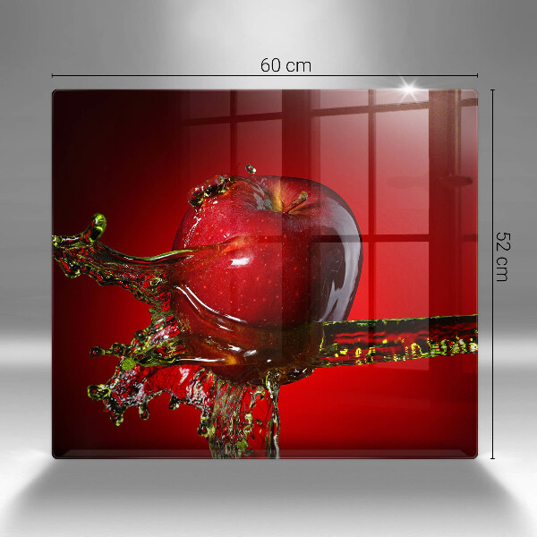 Skleněná krájecí deska Apple ovoce ve vodě