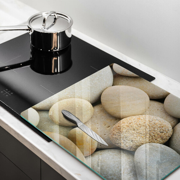 Skleněná krájecí deska Vzor oválných kamenů