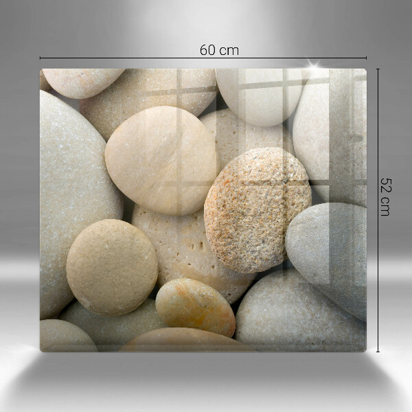 Skleněná krájecí deska Vzor oválných kamenů