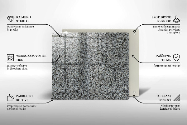 Skleněná krájecí deska Textura kamene