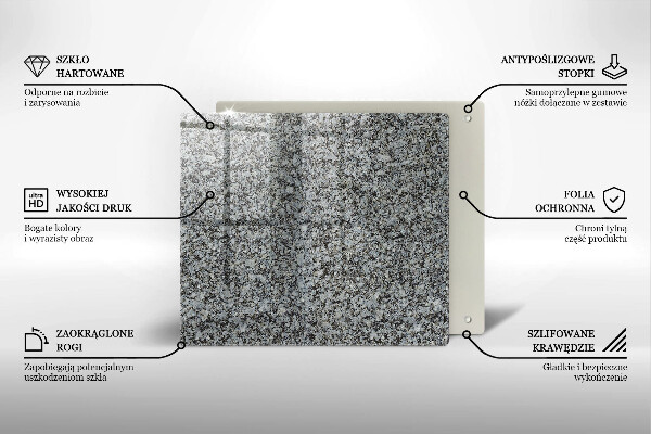 Skleněná krájecí deska Textura kamene