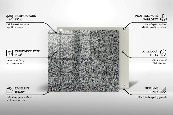 Skleněná krájecí deska Textura kamene