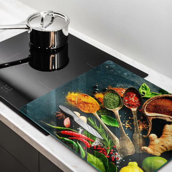 Krájecí prkénko skleněné Kuchyňské lžíce na koření