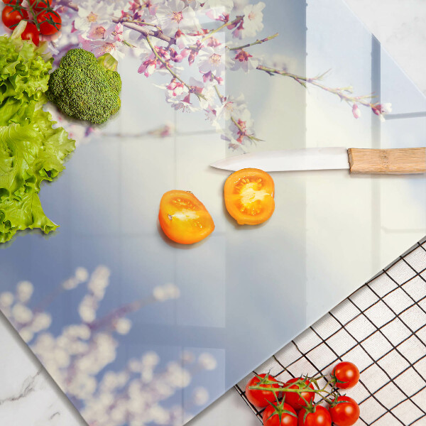 Krájecí prkénko skleněné Kvetoucí strom