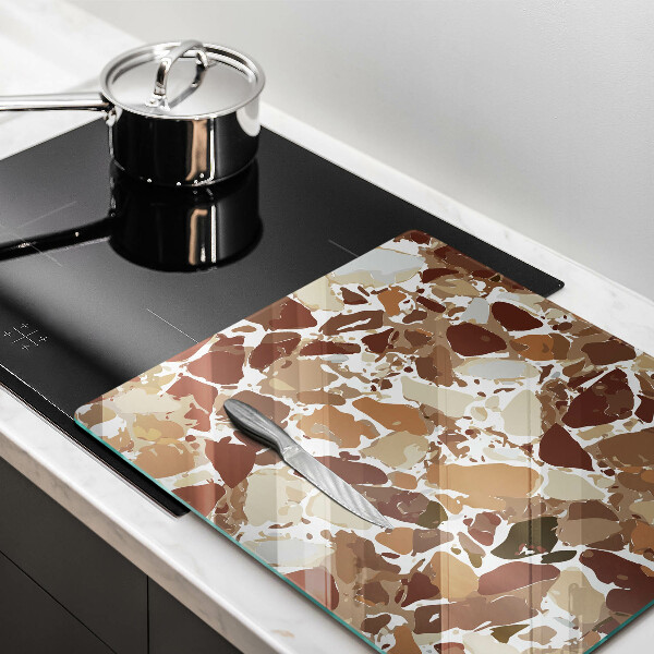 Skleněná deska do kuchyně Kamenné dekorativní skvrny
