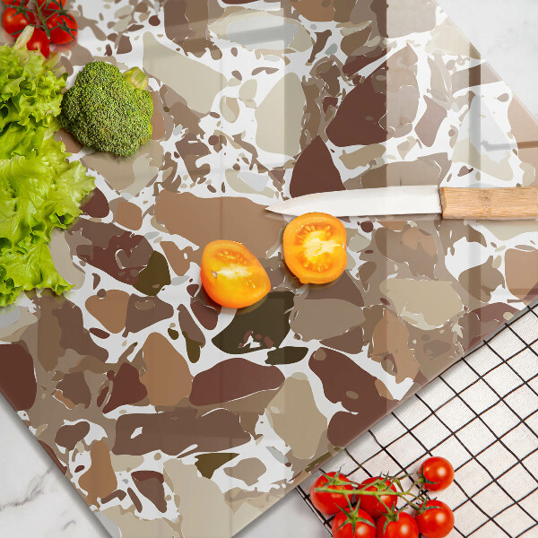 Skleněná deska do kuchyně Kamenné dekorativní skvrny