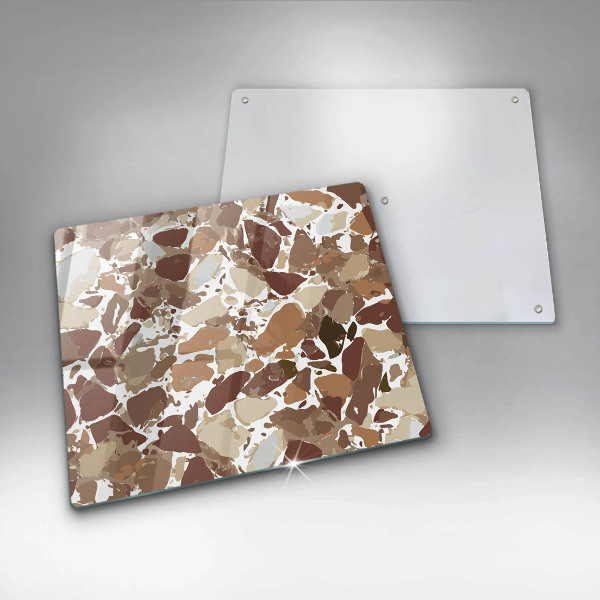 Skleněná deska do kuchyně Kamenné dekorativní skvrny